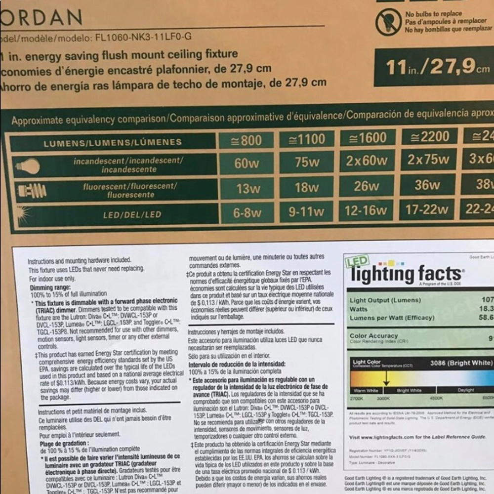 Good Earth LED light - Picture 3 of 4